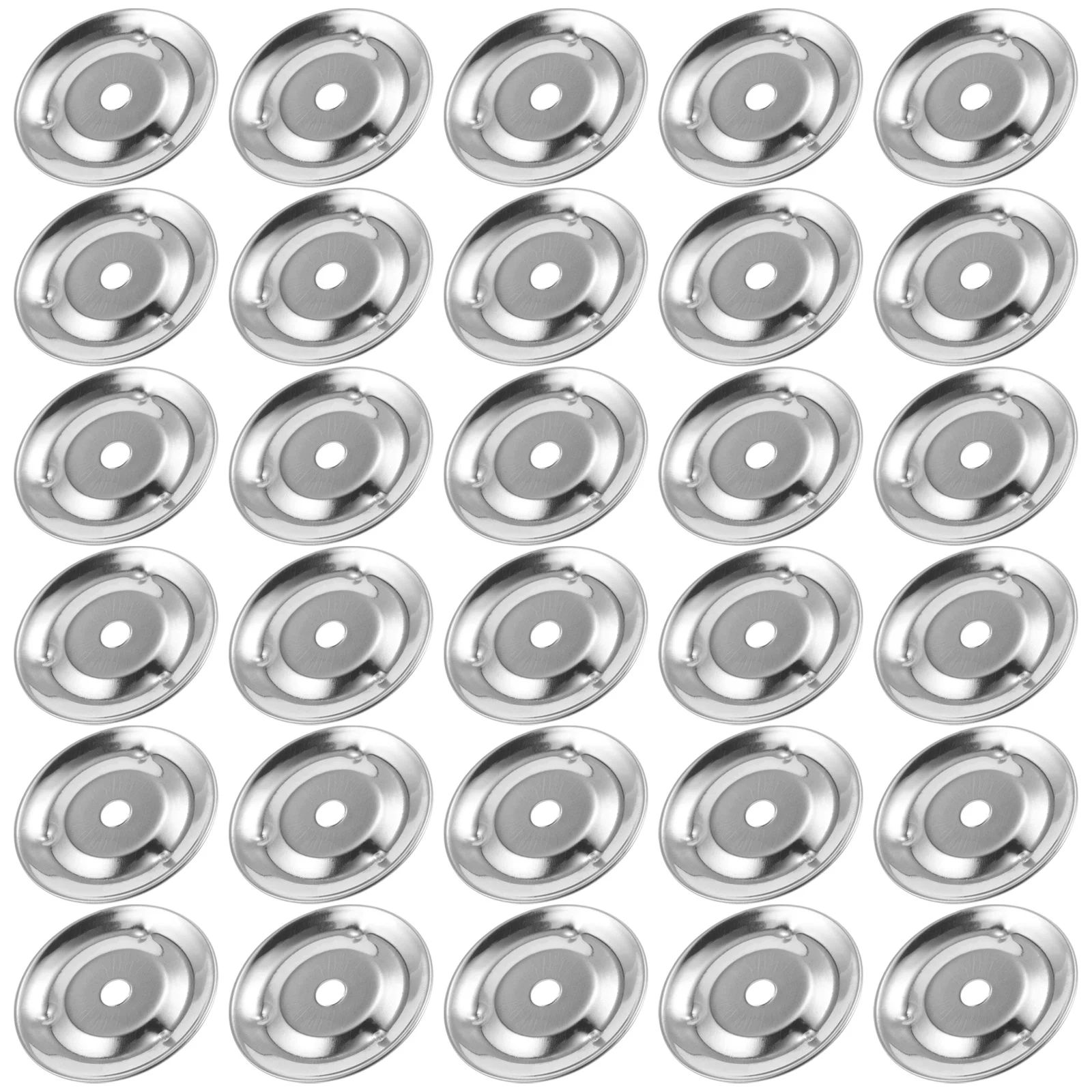 

50Pcs Tambourine Bells Stainless Steel Wear Resistant for Handheld Percussion Drum Cymbal Replacement Parts Cymbal Bell