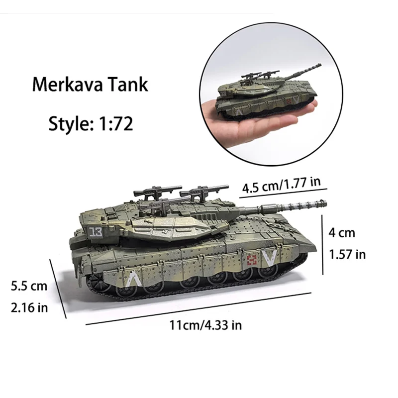 Assembly Military Series DIY Model Leopard 2A7 T-90 Merkava Main Battle Tank Plastic Kit Christmas Creative Gifts Presents Home