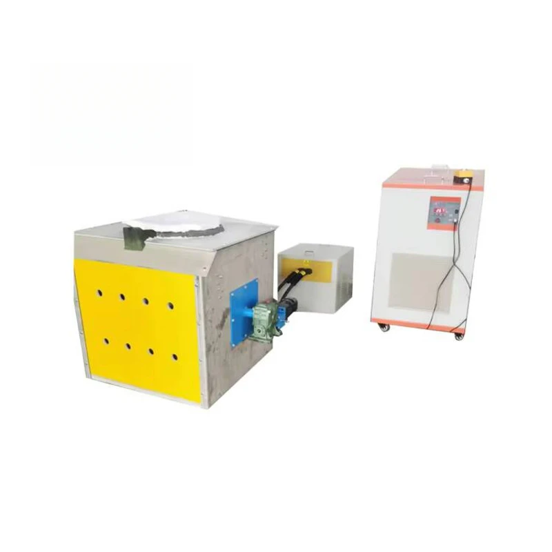 Portable Small Induction Melting Furnace Induction Heating Equipment High-frequency Machine 50KW Drill Bit Quenching
