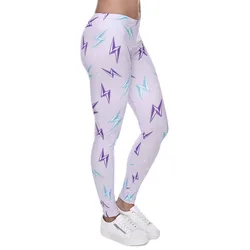 DeanFire Super Soft Lightning Print Elastic Fitness Leggings Sexy Silm Legins Ankle Length Trouser Women Pants