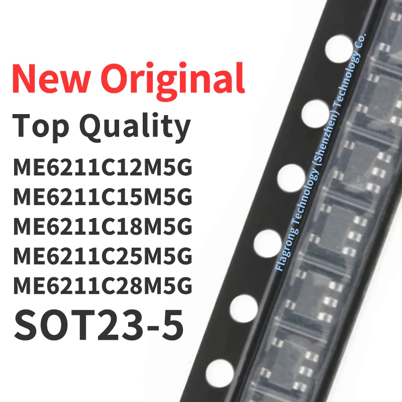 10 Pieces ME6211C12M5G ME6211C15M5G ME6211C18M5G ME6211C25M5G ME6211C28M5G ME6211C30M5G ME6211C33M5G ME6211C50M5G SOT23-5