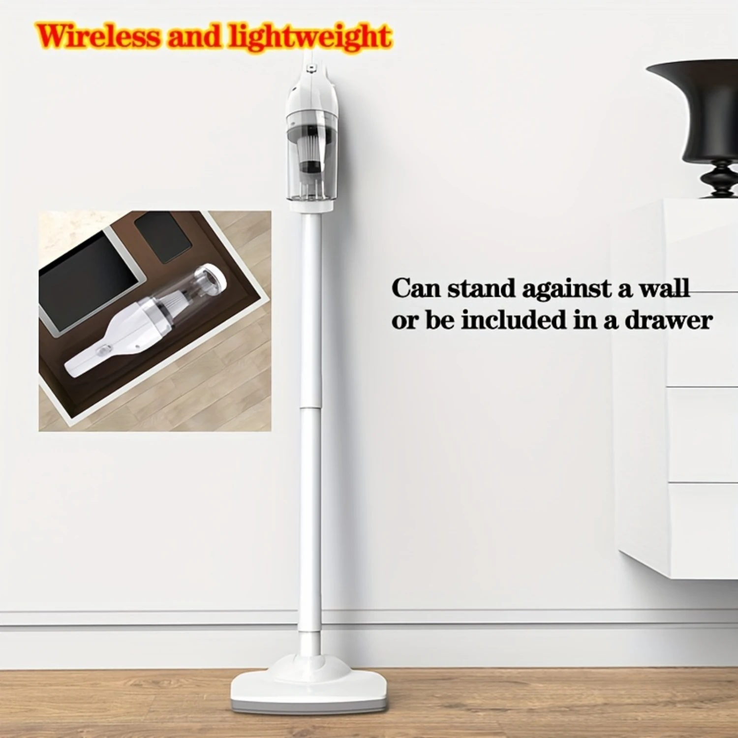 

Ultra-Quiet Handheld Vacuum Cleaner With Powerful Suction For Home, Car, And Trailer Use