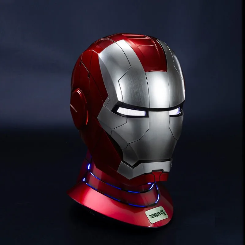 子供用LEDライト付きアイアンマンコスプレヘルメット、mk5ヘルメット