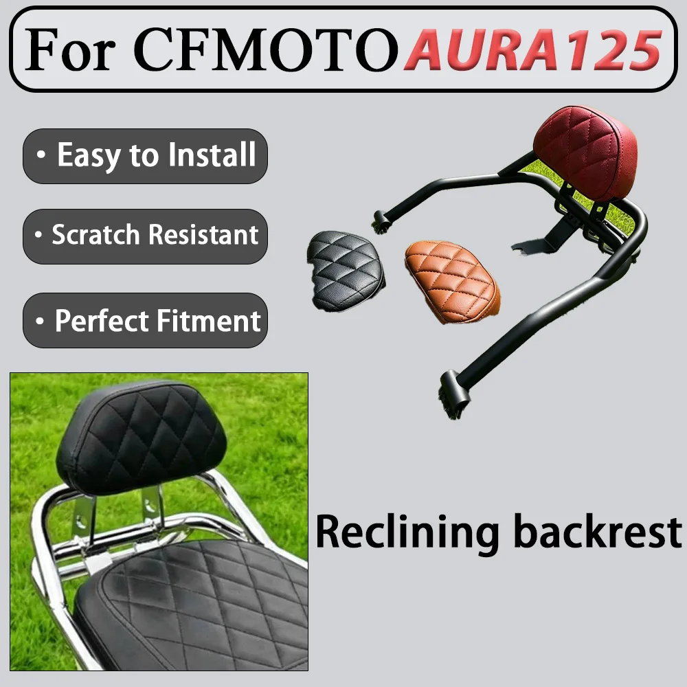 For CFMOTO AURA125 Thickened Rear Backrest Handle Winglet Pedestrian Scooter Enhanced Load-Bearing with Reinforced Welding Point