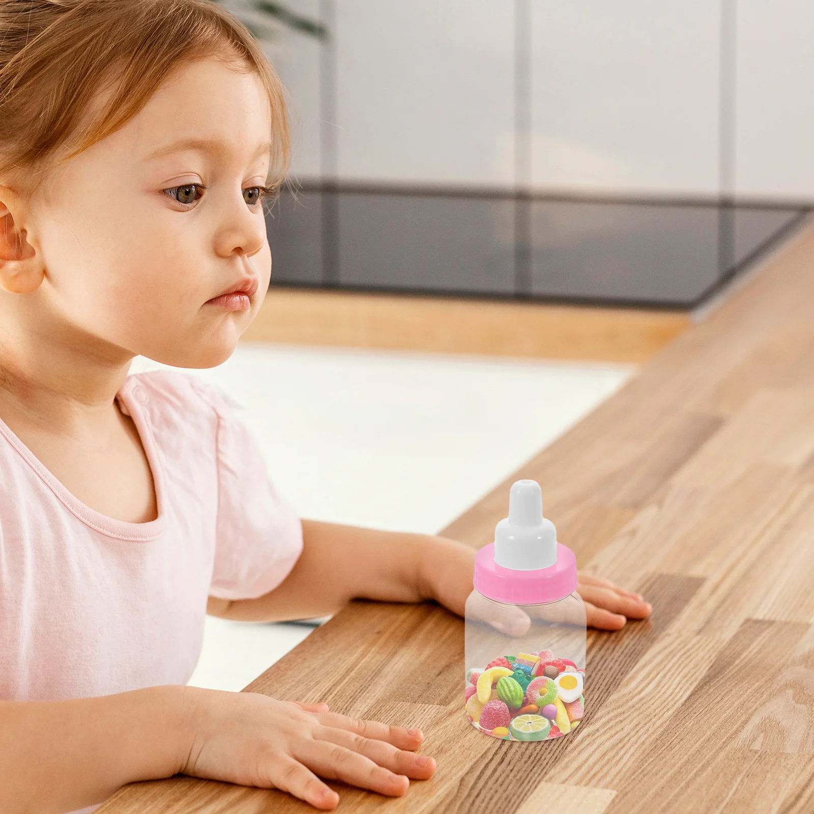 

24Pcs Decorative Feeding Bottle Candy Boxes Mini Transparent Nursing Bottles for Shower Party Favors Gift Candy Holder