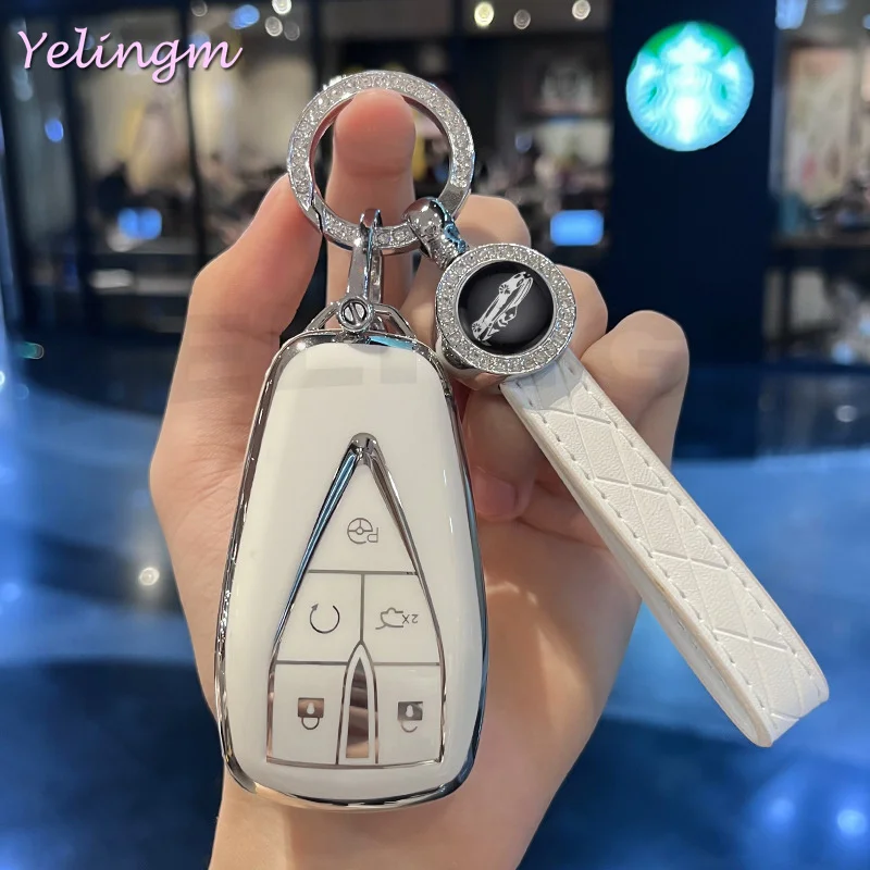 3 4 5 Tasten TPU Autoschlüsselhülle für Changan Unit CS75 X7 CS55 CS75plus Schlüsselanhänger Halter Schlüsselbox Schlüsselring Tasche