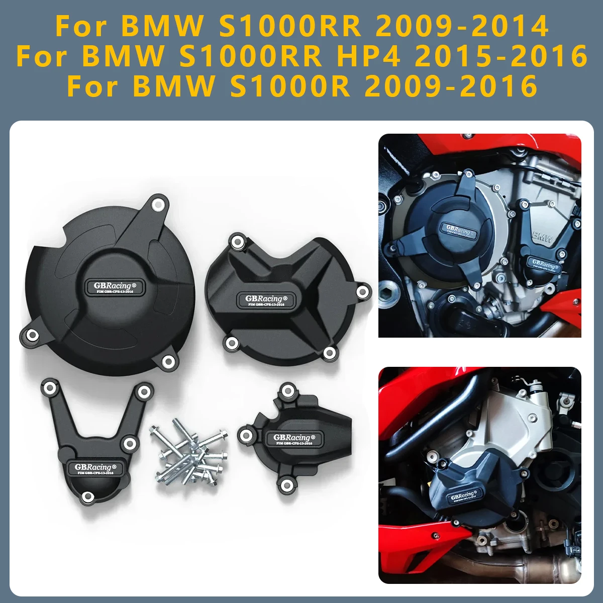 

Motorcycles Engine Cover Protection Set For BMW S1000RR HP4 S1000R 2009 2010 2011 2012 2013 2014 2015 2016 S1000 R RR S-1000
