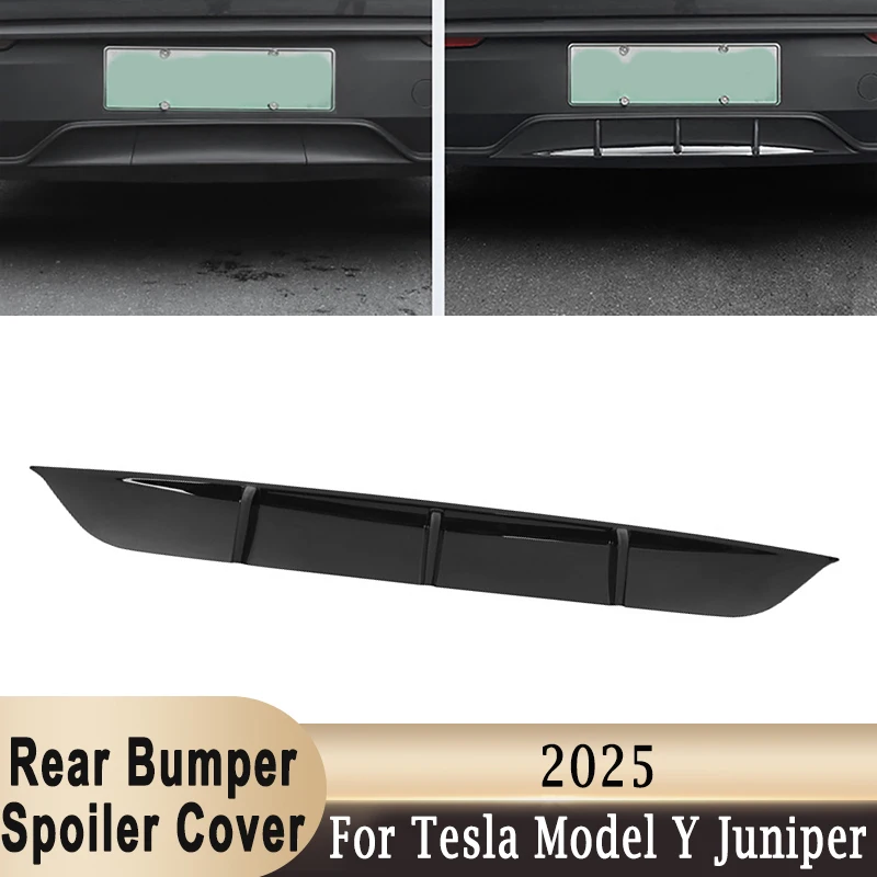

Rear Bumper Spoiler Lip Protection Plate Rear Diffuser ABS Cover Exterior Accessoris For Tesla New Model Y Juniper Launch 2025