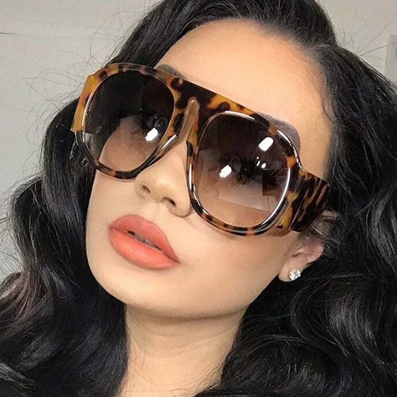Vintage Luxury Brand Designer Sunglasses Oversized Pilot Sun Glasses Women For Men Shades Big Frame Popular Eyewear UV400 view 3