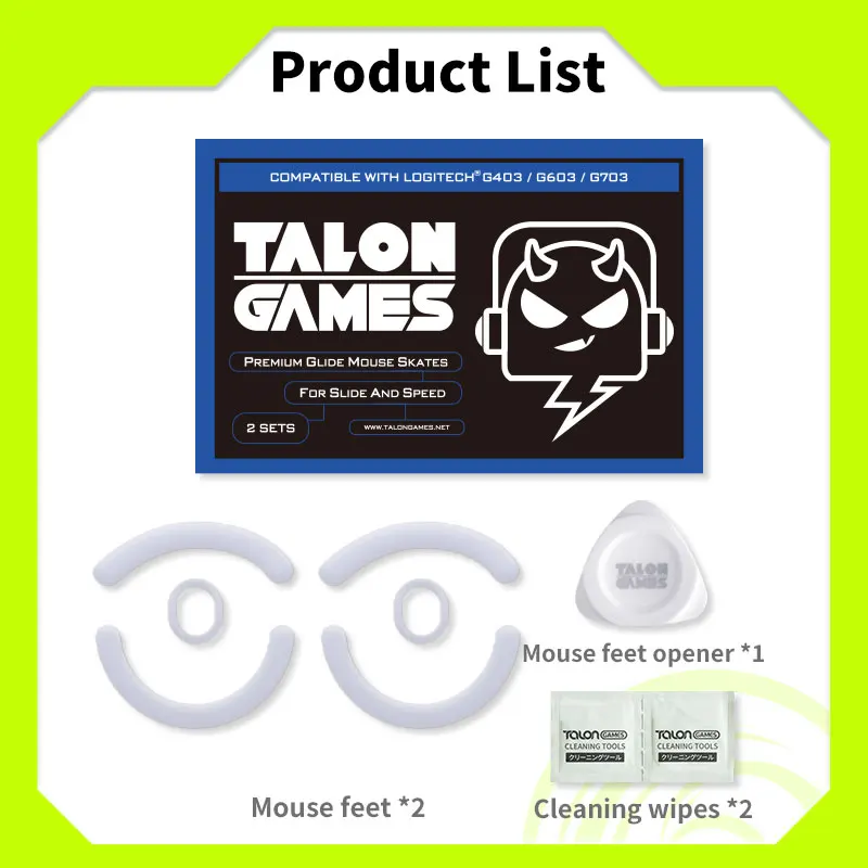 TALONGAMES Tùy Chỉnh Cạnh Cong Chuột Trượt Chuột Chân Cho Razer Viper Tuyệt Đỉnh Logitech Gpw/G502/G403/GPX/Viper V2 PRO/V3 PRO V