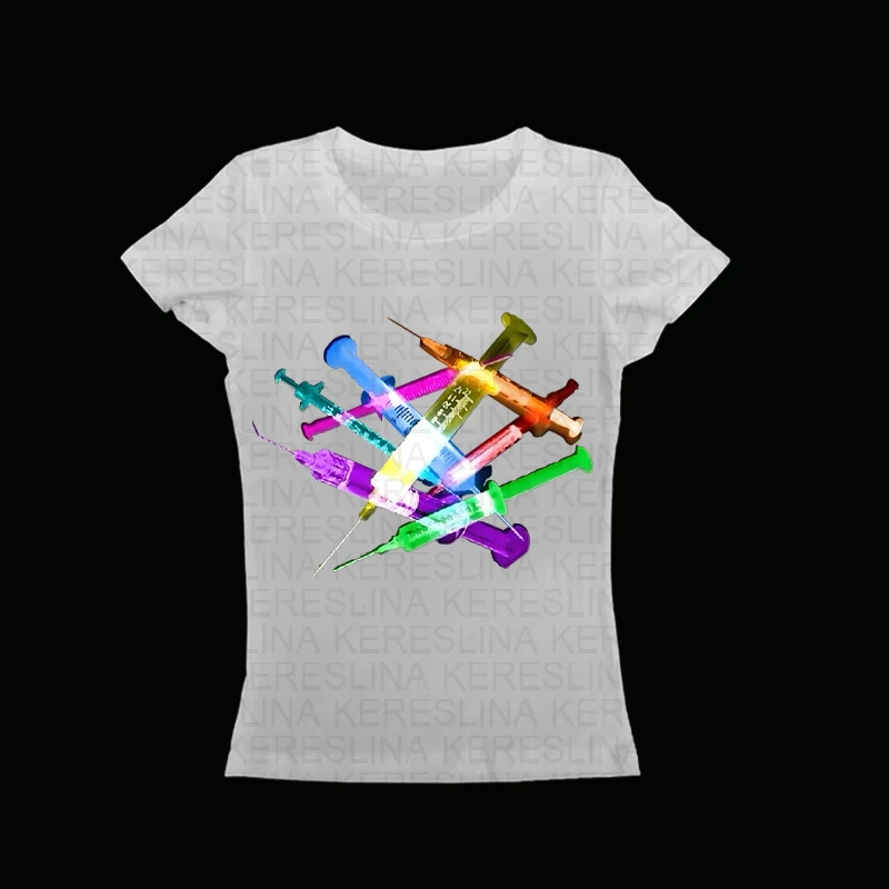 

European and American 2000s punk Y2k style colorful pattern street retro trend dark printed vest T-shirt cool street fashion