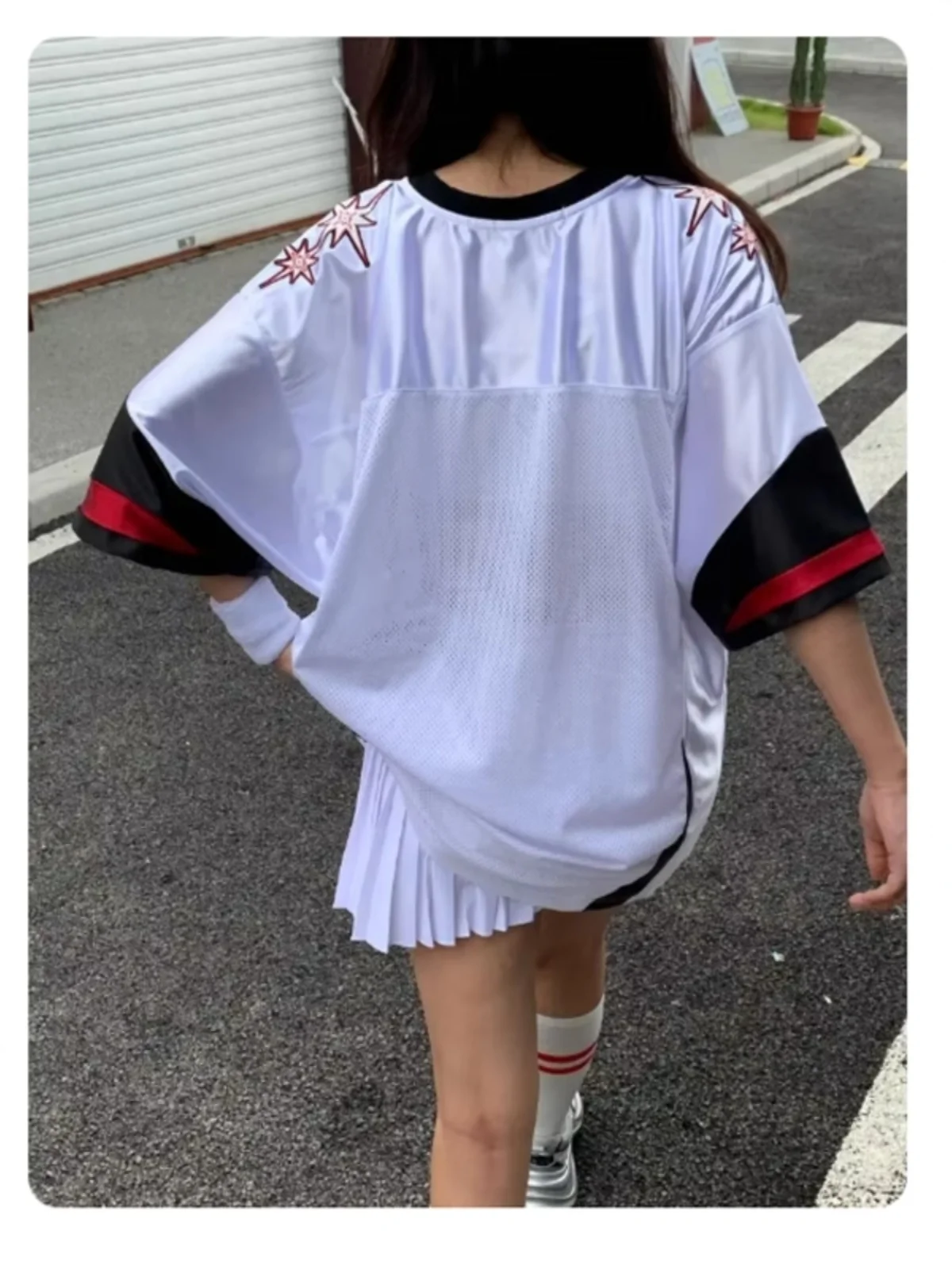 

Digital Aphic Tee Me Patchwork ort Sve Top Women's Sle Loose Fit Casual T-irt V-Ne ort Sve Four Seasons Wear