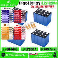 1/4/12PCS GradeA 3.2V 320Ah Rechargeable LiFePO4 Battery Cell DIY 12V 24V 36V 48V For Outdoor/limousine Lithium Iron Phosphate