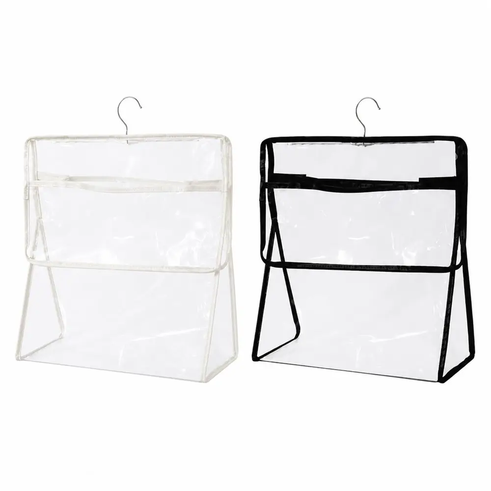 Waterproof Hanging Clothes Bag Transparent Touchscreen Phone Pocket Garment Bag Large Capacity Bathroom Storage Bag
