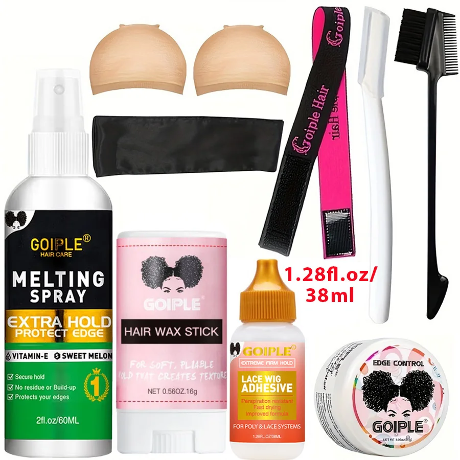 

Уход за установкой парика на Хэллоуин, водонепроницаемый клей для парика, кружевные парики, склеивание или воск для волос, гладкая отделка, гель для укладки краев, аксессуары