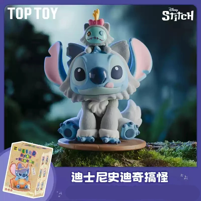 Disney Stitch Scatola cieca Diario strano Serie Figure anime Scatola misteriosa da collezione Simpatica statua in PVC Decorazione della stanza delle bambole Regalo fatto a mano