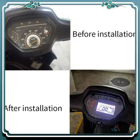 Premium 7 Colors Backlight LCD Speedometer Pnp DIGITAL METER Alpha For Honda Wave 100 Old/Ex5 Class/Wave Alpha 110 CX CD