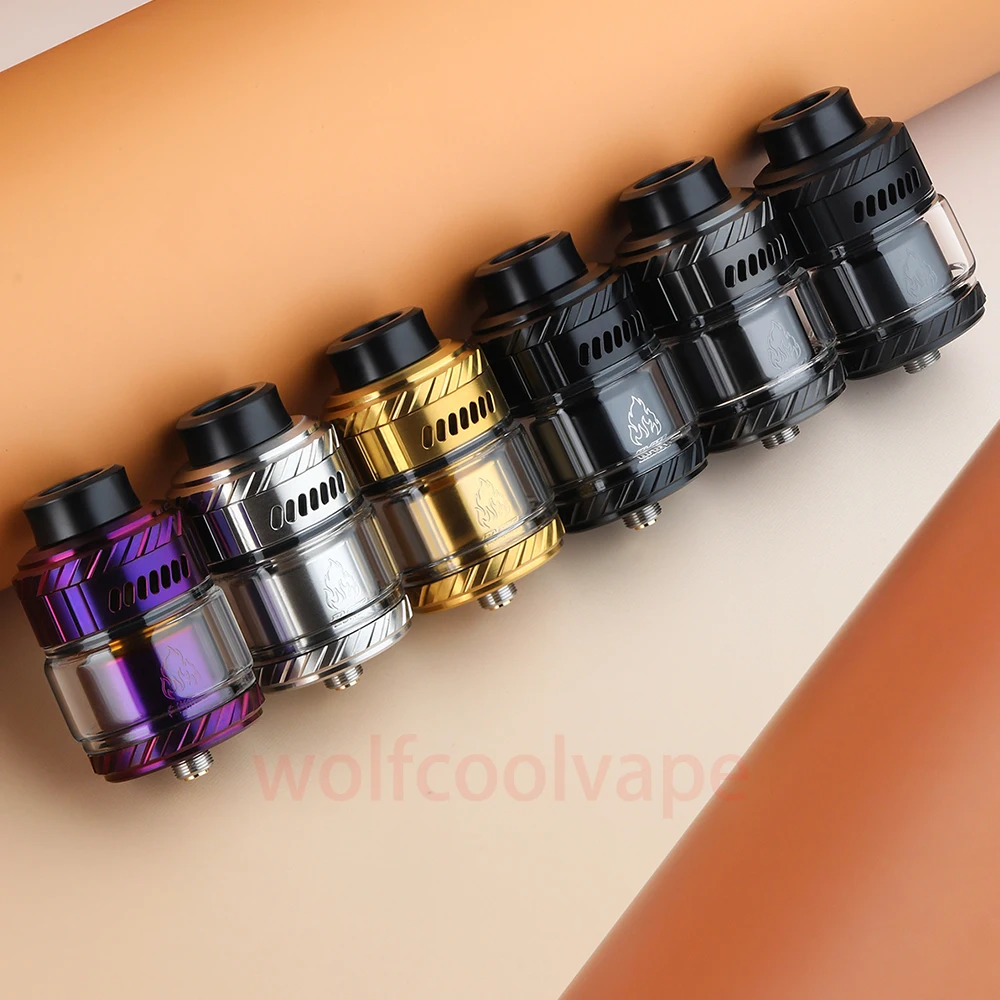 

Аутентичный распылитель ThunderHead Creations Mike Vapes Blaze MAX RTA, восстанавливаемый бак-распылитель 5,5 мл/7 мл, диаметр 30 мм, распылитель бака для вейпа