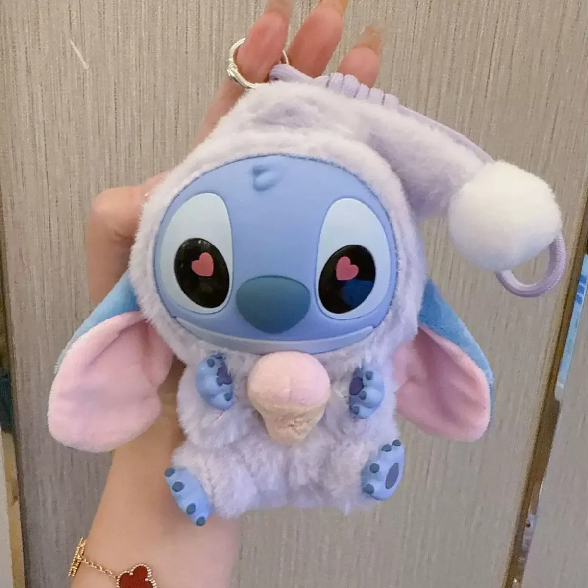 Miniso Disney Stitch Eat, Sleep Series Vinyl Blind Box Anhänger Süße Puppe Mystery Box Spielzeug Plüschpuppe Weihnachtsgeschenk