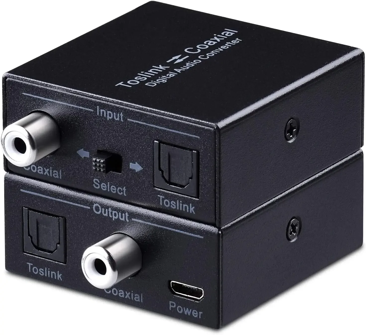 Bi-directional Digital Audio Converter Optical to Coax Optical SPDIF Toslink to Coaxial and Coaxial to Optical Swticher Adapter