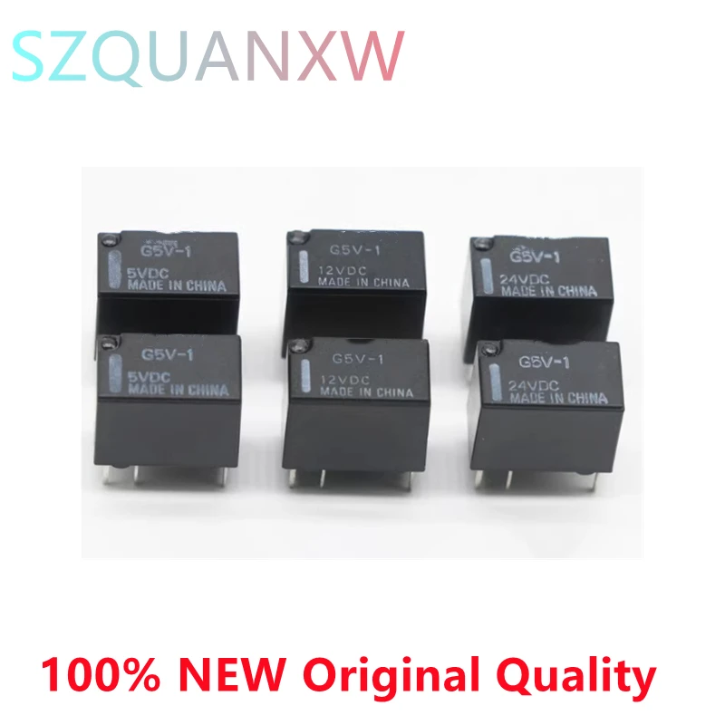 

Signal Relay G5V-1-5VDC G5V-1-12VDC G5V-1-24VDC G5V-1 5VDC 12VDC 24VDC 6Pin SPDT Mini Signal Relay