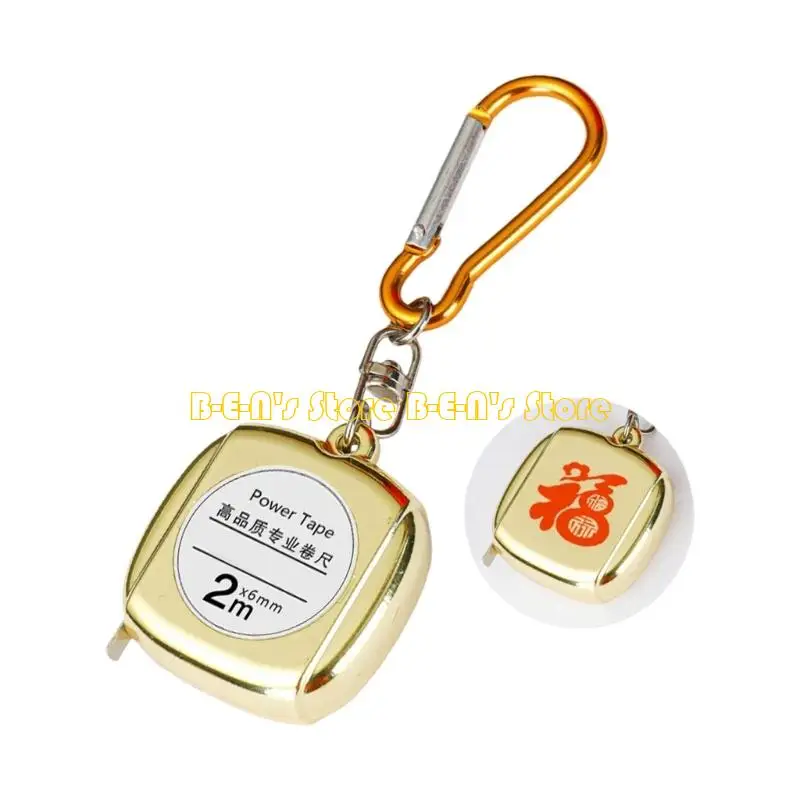 Y1AD Steel Blade Small Tape Measure with Clear Etched Scale for Accurate Readings Measuring Tape 2M Ranges