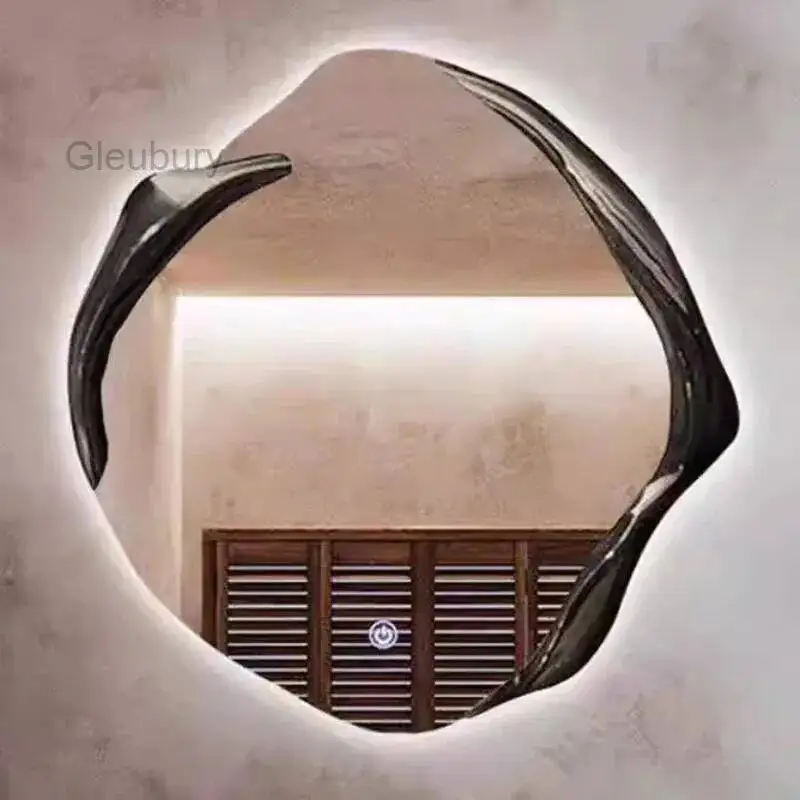 Mirror Standing Mirror Vintage Light Makeup Bedroom Wall Custom Wedding Mirrors For Room Aesthetic Home Espelho Decoration