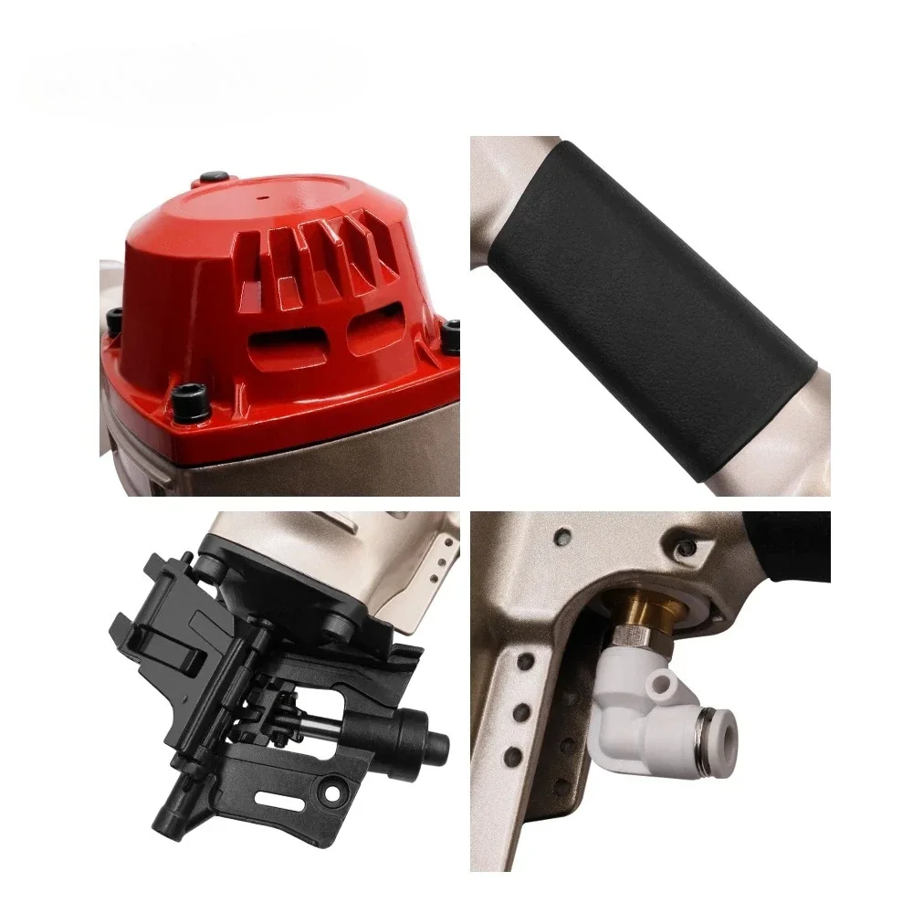 Cn70pal industrial pneumático bobina nailer gatilho automático movido a ar com alto valor para máquina de paletes automática prego