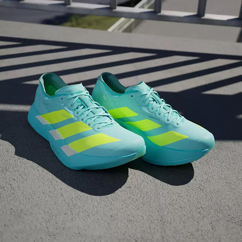 Adidas  Adizero Lightweight Marathon Running Shoes Breathable Mesh Cushion Racing Athletic Sneakers JR1251