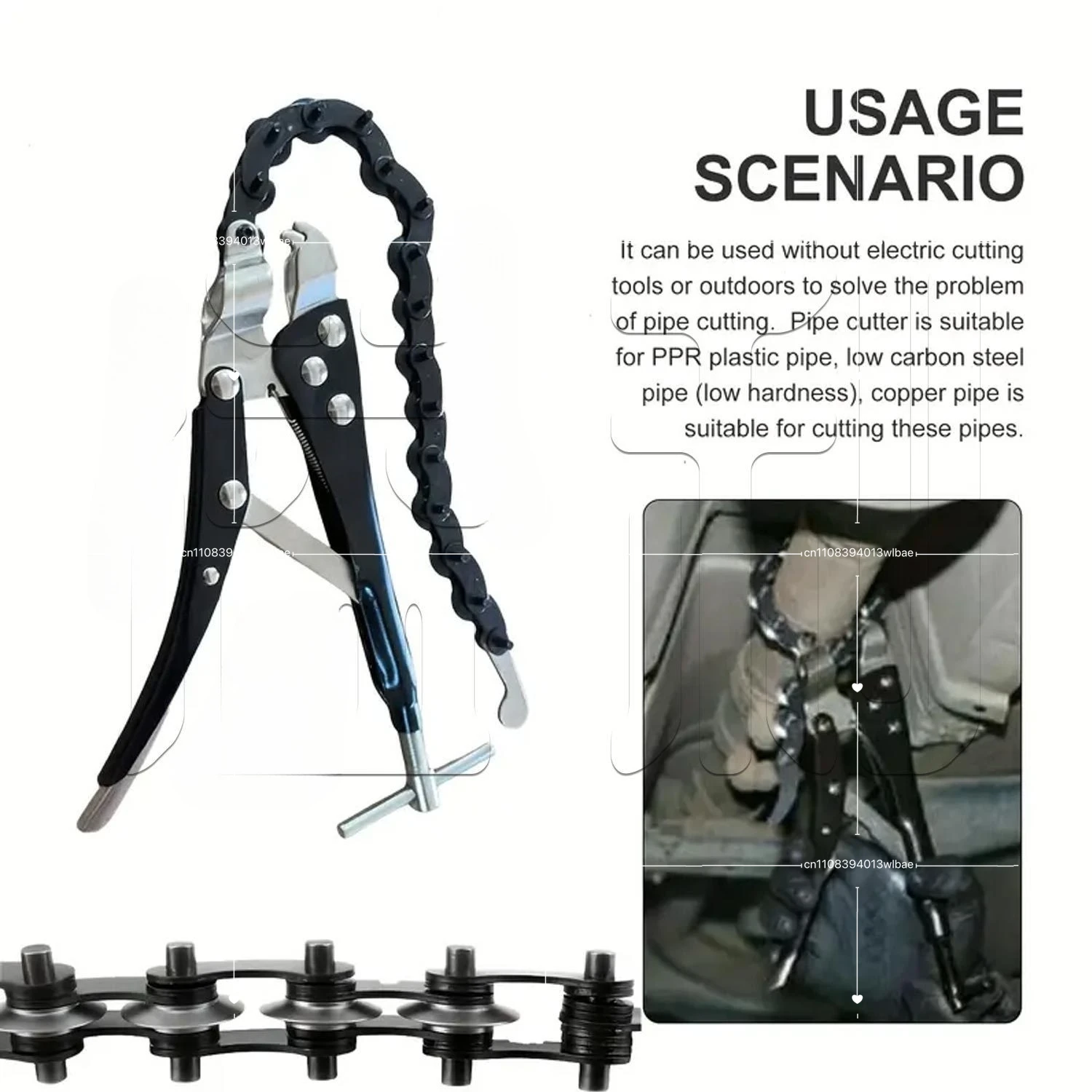 

Резак для выхлопных труб/цепной резак для выхлопных труб 18-93 мм, инструмент для авторемонта