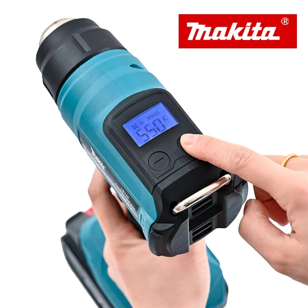 Makita Heat Gun 18V Shrink Wrapping Tool Hot Air Gun Air Dryer Soldering Thermal Blower with LED display For Makita No battery