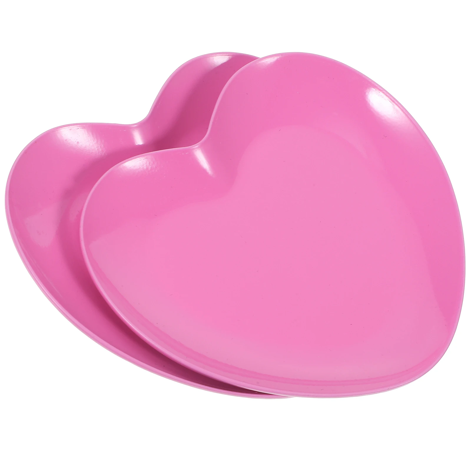 

2pcs Stainless Steel Heart Shaped Storage Plate Desktop Trinket Holder Rustproof Jewelry Organizer Earring Container Vanity