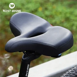 West Biking verbreitert bequeme atmungsaktive Fahrrads attel ergonomische bequeme Sitz stoß dämpfende MTB Rennrad Kissen Teile