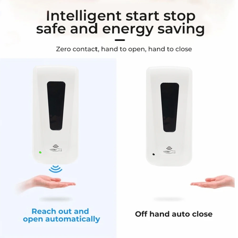 1000ml Wall Mount Electronic Sensor Liquid Soap Dispenser Visible Level Smart Soap Pump Dispenser