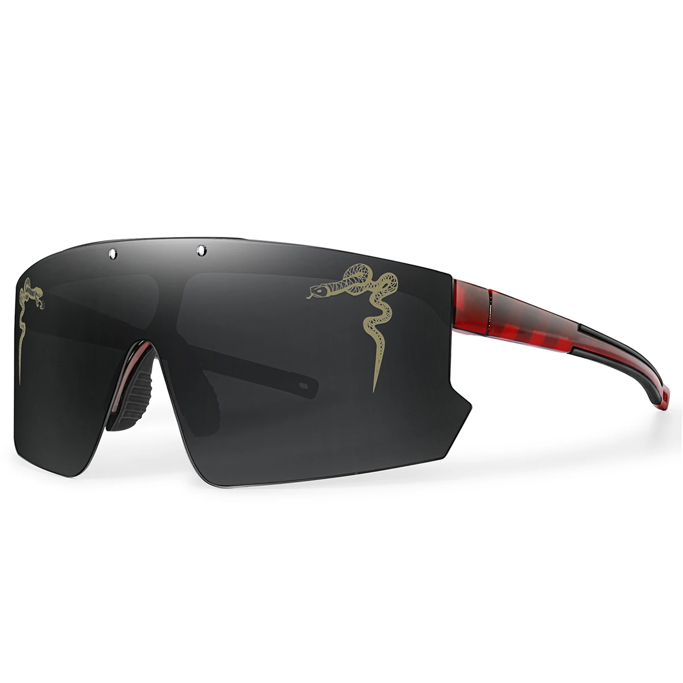 Unisex modieuze winddichte sportbril met opklapbare UV400 MTB-zonnebril voor buiten fietsen, hardlopen, feesten, voor mannen en vrouwen