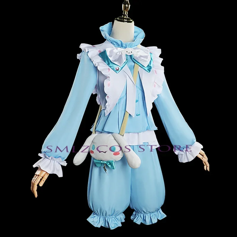 男性と女性のためのコスプレ衣装,コスプレ衣装,青いユニフォーム,帽子,かわいいバッグ,かつらセット,パーティーロールプレイ,ゲーム,ジョセフ