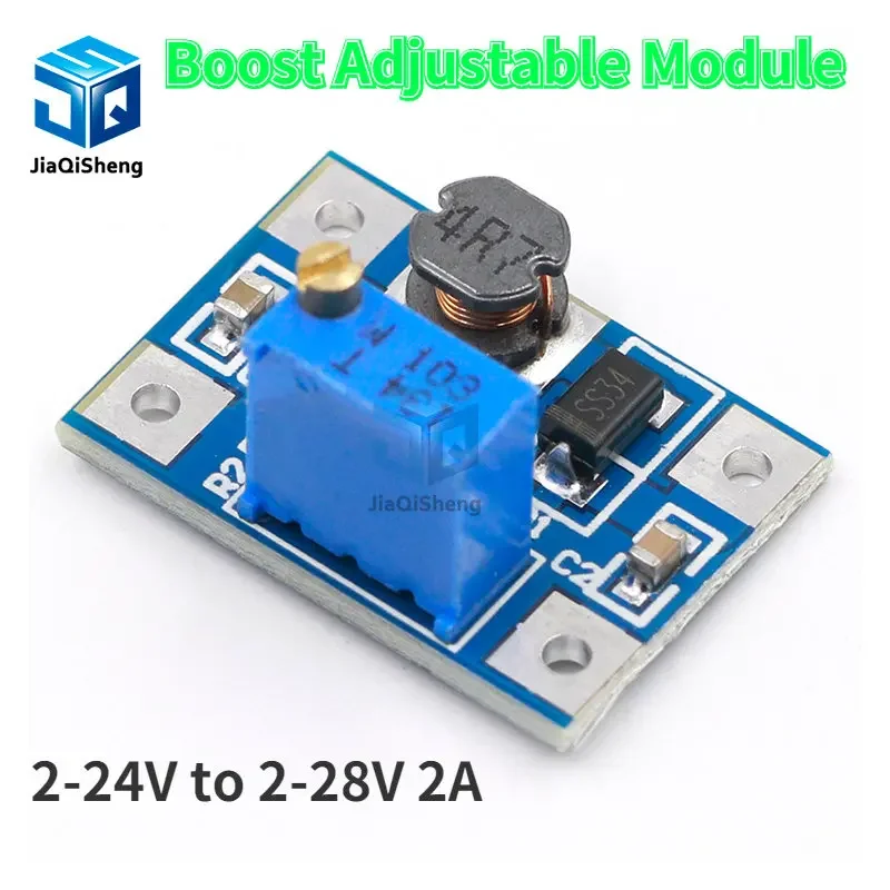 2-24V to 2-28V 2A DC-DC SX1308 Step-UP Adjustable Power Module Step Up Boost Converter for DIY Kit