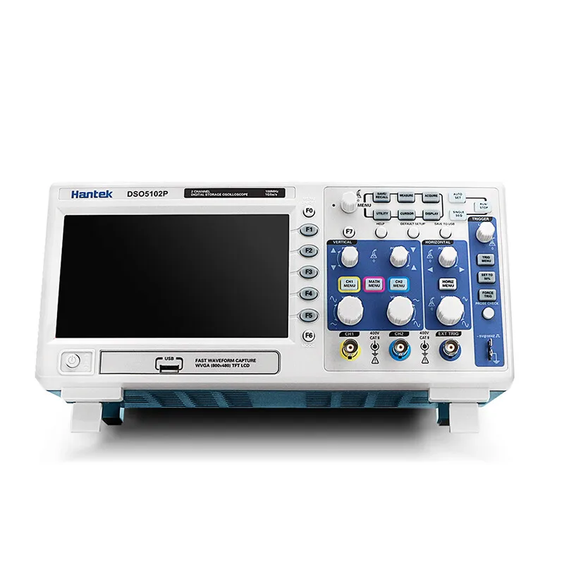 HantekDSO5072P/5102P/5202P osciloscopio de almacenamiento Digital de doble canal, ancho de banda de 200MHz, muestreo 1G, DSO5072P