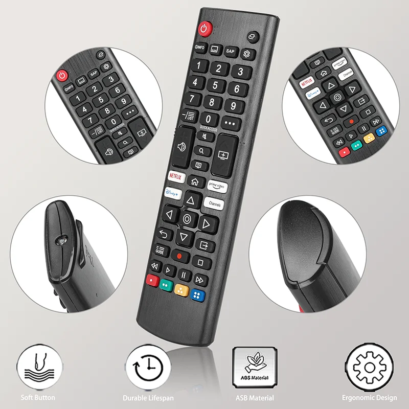 AKB 76040302   لاستبدال جهاز التحكم عن بعد LG مع أزرار Netflix PrimeVideo، للتلفزيون الذكي G UHD OLED QNED NanoCell 4K 8K
