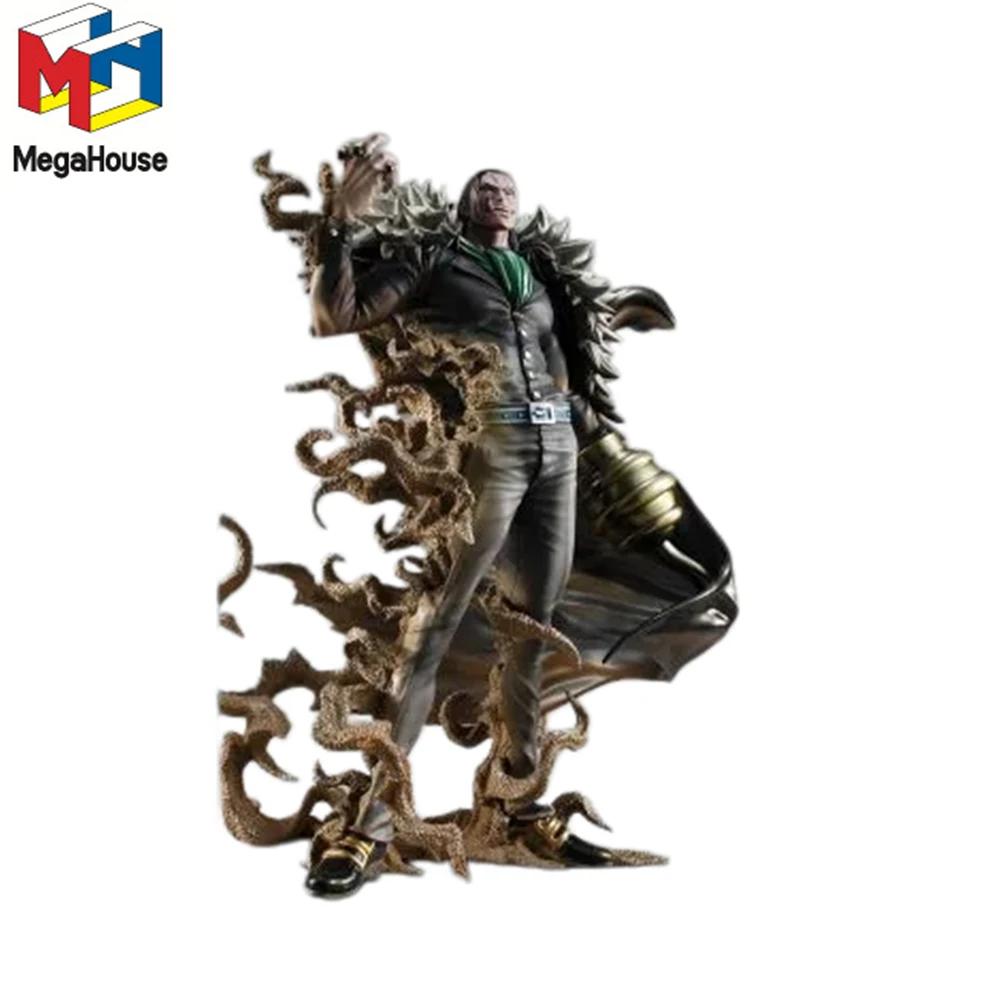 In Stock Original MegaHouse Sir Crocodile PVC 30cm Anime Character Collectible Display Figure Toy One Piece Desktop Gifts