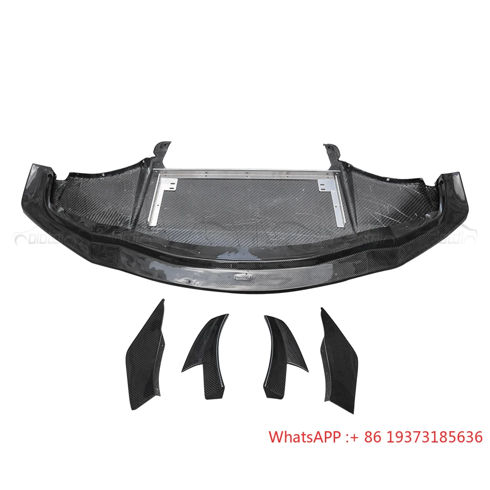Carbon Fiber VRS 2TH  Front Bumper Chin Lip Spoiler  Side Splitters Canards Trims for Toyota Supra A90 A91 MK5 2019+ Auto Tuning