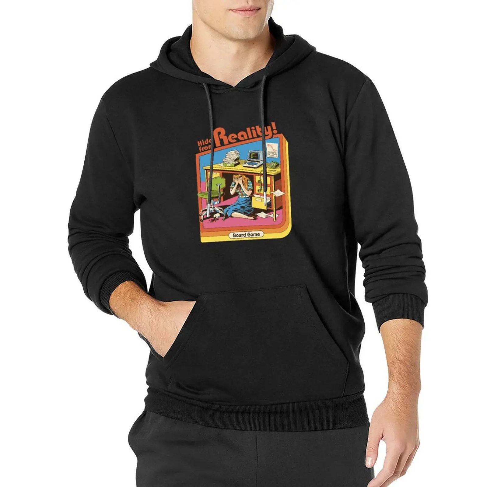 Hide From Reality Pullover Hoodie mens designer clothes men wear new in hoodies & sweat-shirt