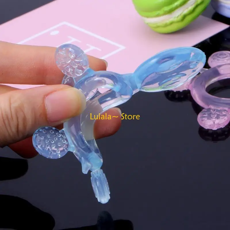 

Y4QA Silicone Baby Teethers for Turtle Tortoise Silicone Tiny Rod