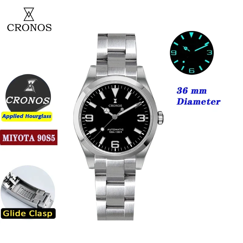 Cronos L6041M Men's Diver Watch 39mm Automatic Sapphire