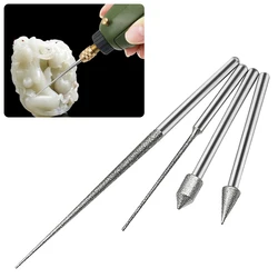 1pc 3mm Schaft Diamant Schleifen Kopf Schleifen Nadel Bit Burr Mini Bohrer Für Metall Glas Jade Gravur Bohren carving Werkzeug