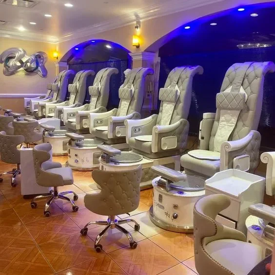 Luxury full body massage, spa, nail salon, furniture, foot massage, beauty chair