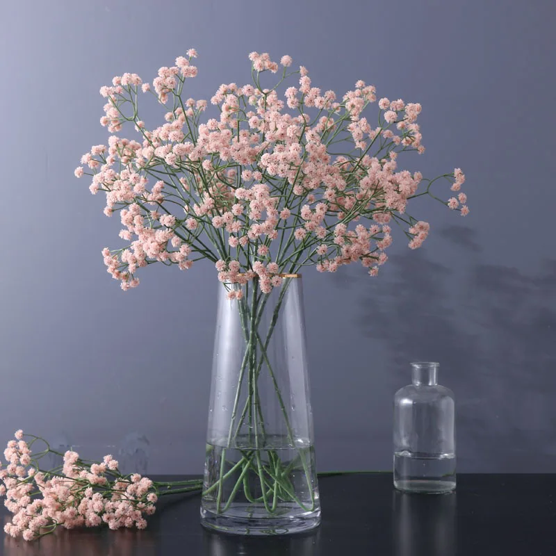 Simulation Plastic Multi-headed Gypsophila Artificial Flower DIY Wedding Bouquet Home Living Room Dining Table Garden Fake Plant