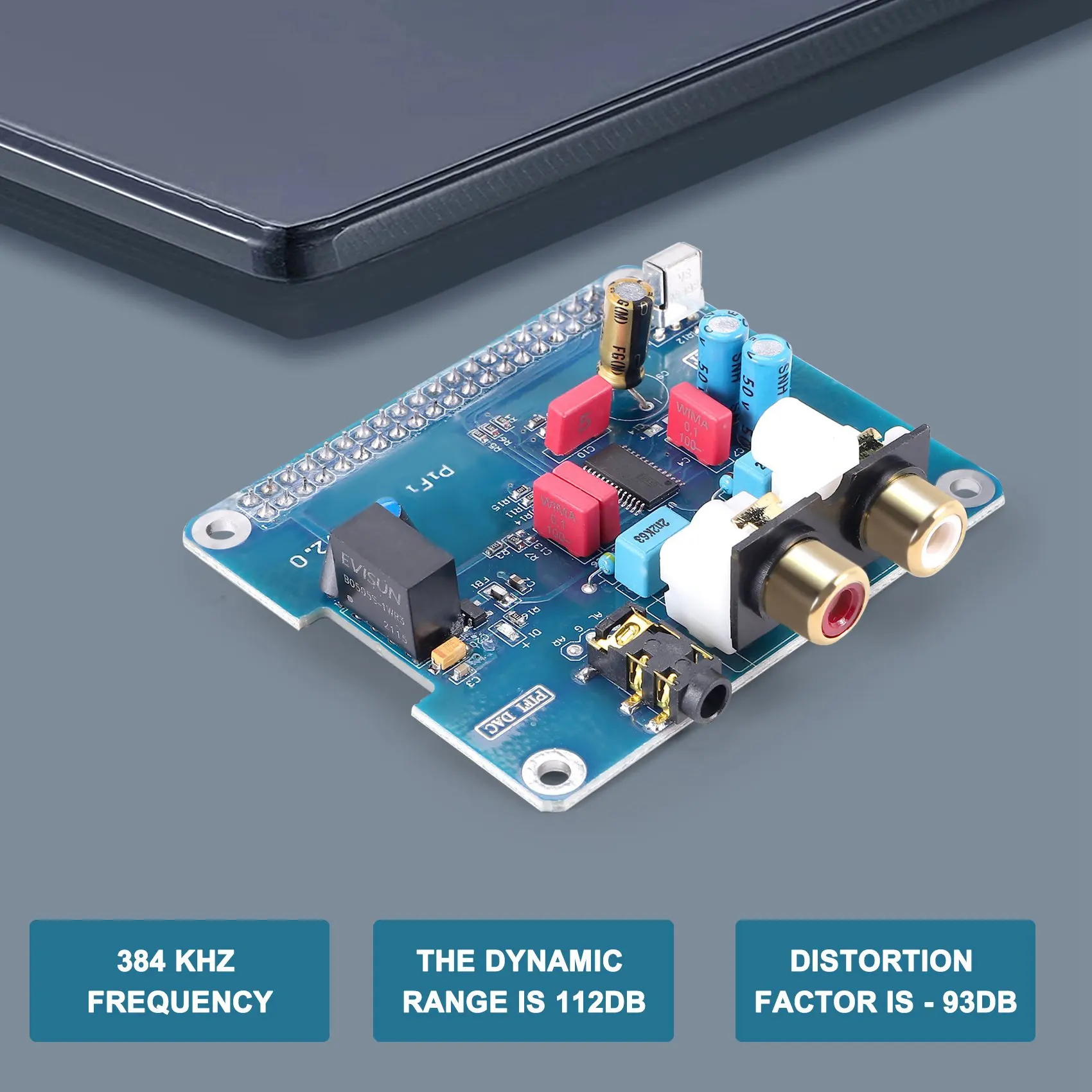 PIFI Digi DAC + HIFI DAC وحدة بطاقة الصوت وواجهة I2S لـ Raspberry Pi 3 2 Model B + بطاقة الصوت الرقمية Pinboard V2.0 B