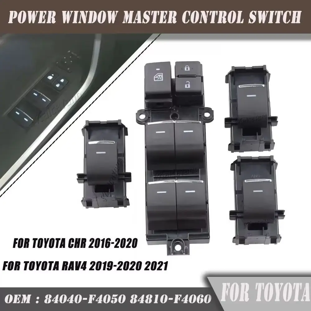 

For Toyota CHR 2016-2020 Rav4 2019-2021 Car Front Left Driver Button Power Window Switch Power Window Regulator Switch