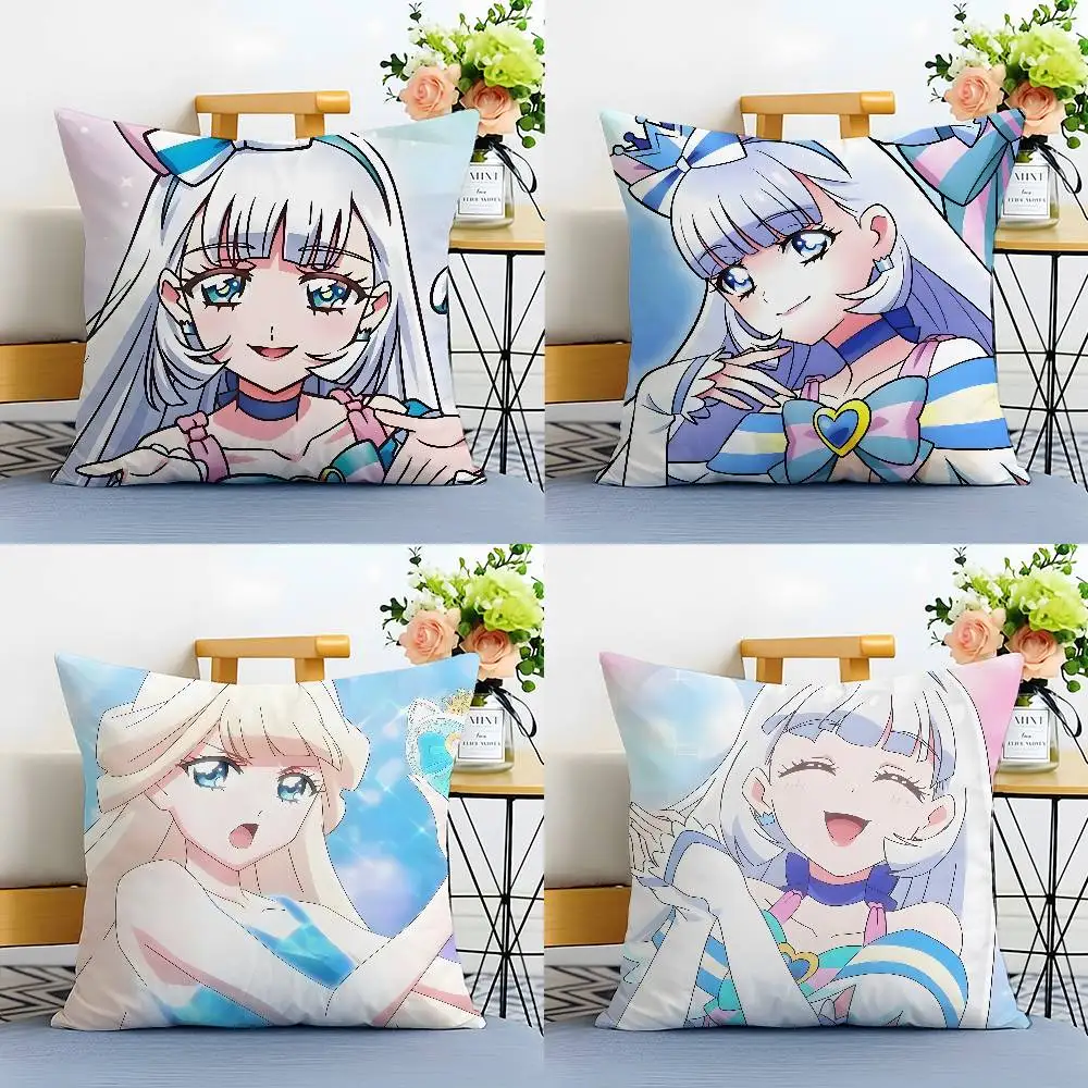 

Anime N-Nekoyashiki Y-Yuki Pillow Case Anti-dustmite Pillowcase Invisible zipper silky plush Sofa
